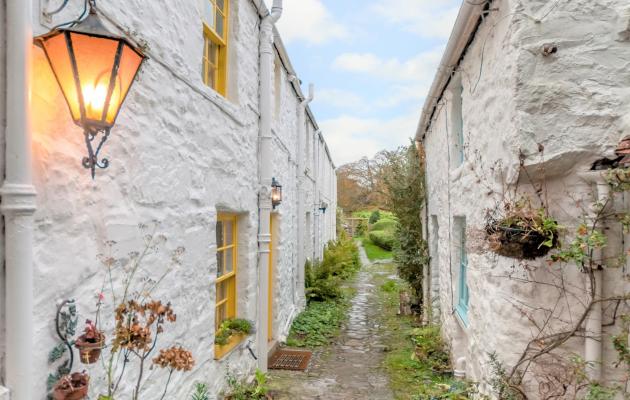 Exterior of Yellow Door