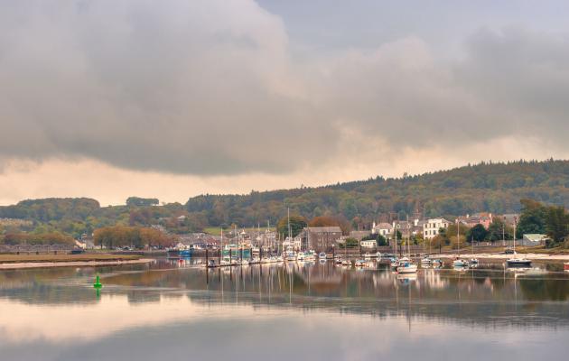 Kirkcudbright and harbour